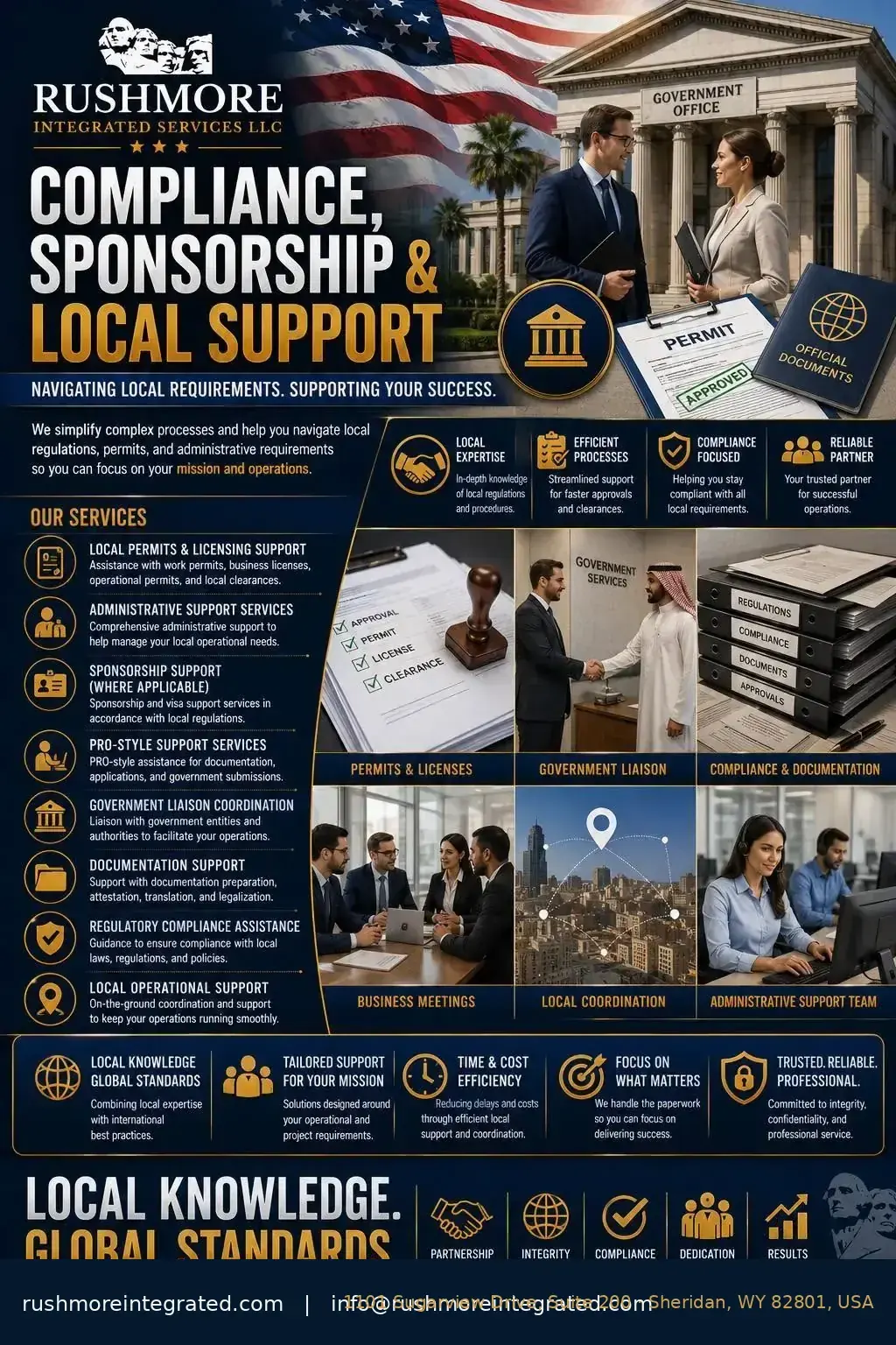 Compliance, Sponsorship & Local Support
