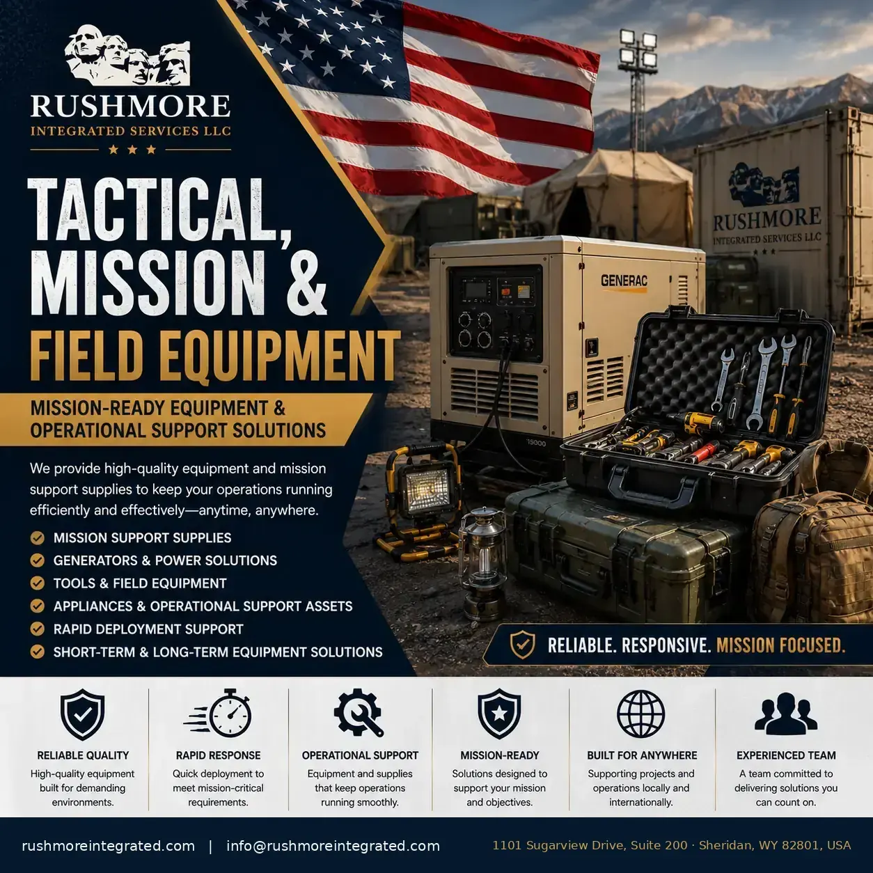 Tactical, Mission & Field Equipment